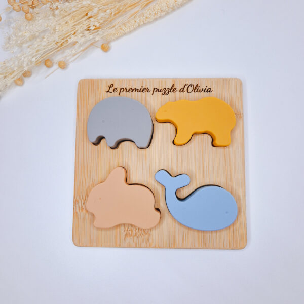 puzzle en bois motifs animaux coffrets & créations